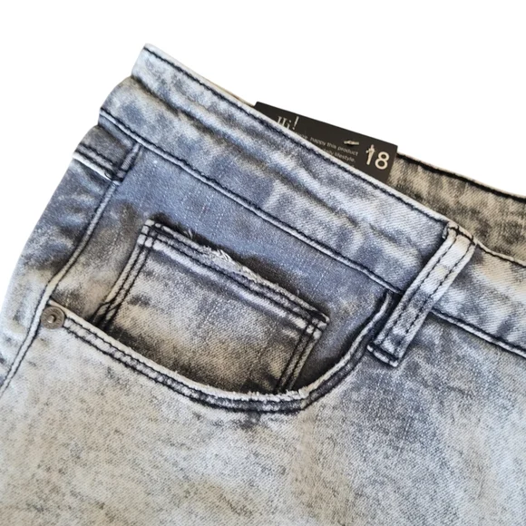 Lucky & Blessed Jeans Womens Acid Wash Wide Leg Denim Retro Hippie Flared Pants - Picture 8 of 13